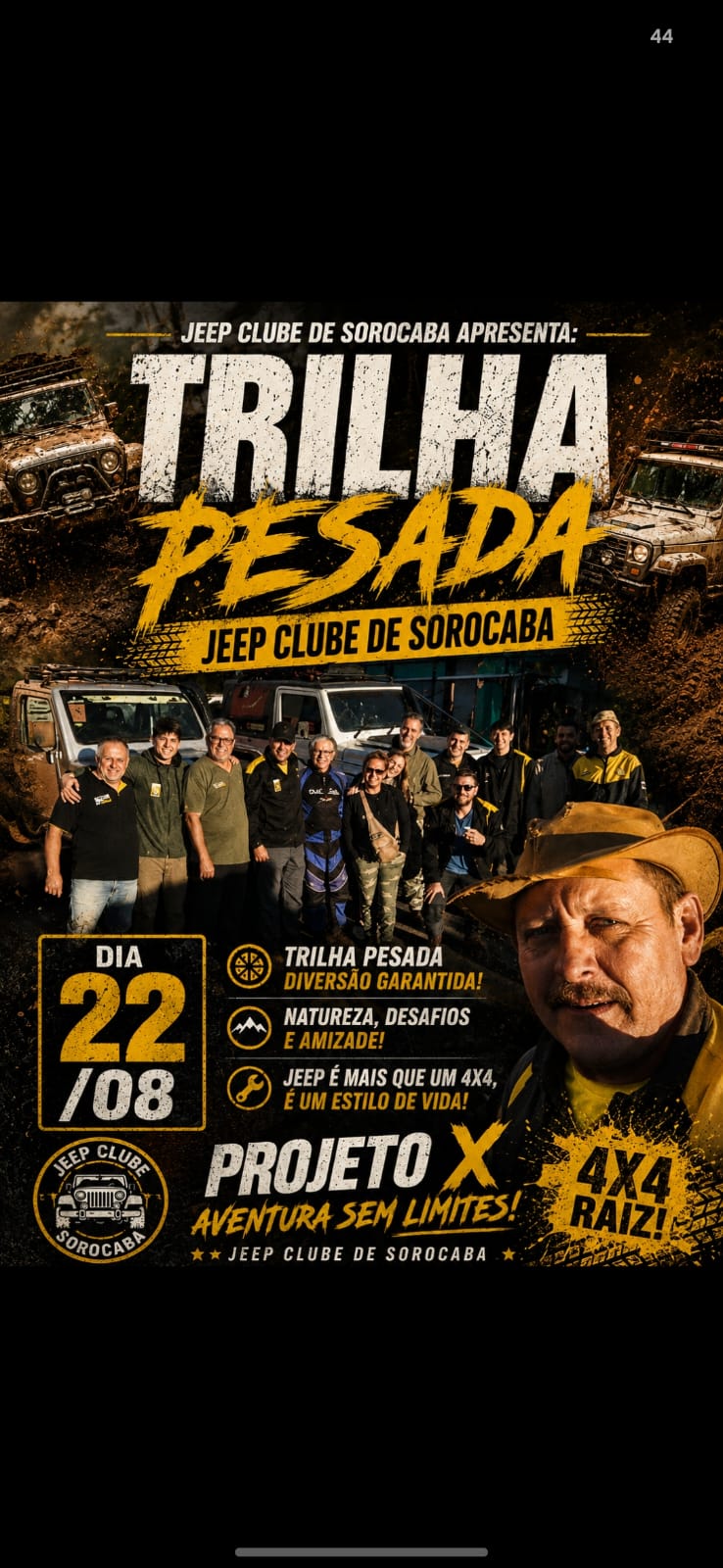 TRILHA PESADA PROJETO X 